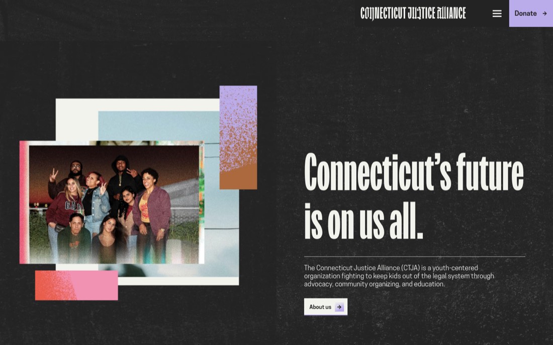 Homepage of Connecticut Justice Alliance