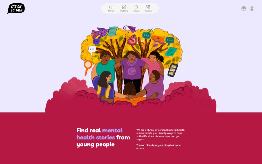 Homepage of It's Ok To Talk