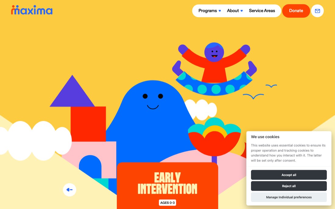 Homepage of Maxima Therapy